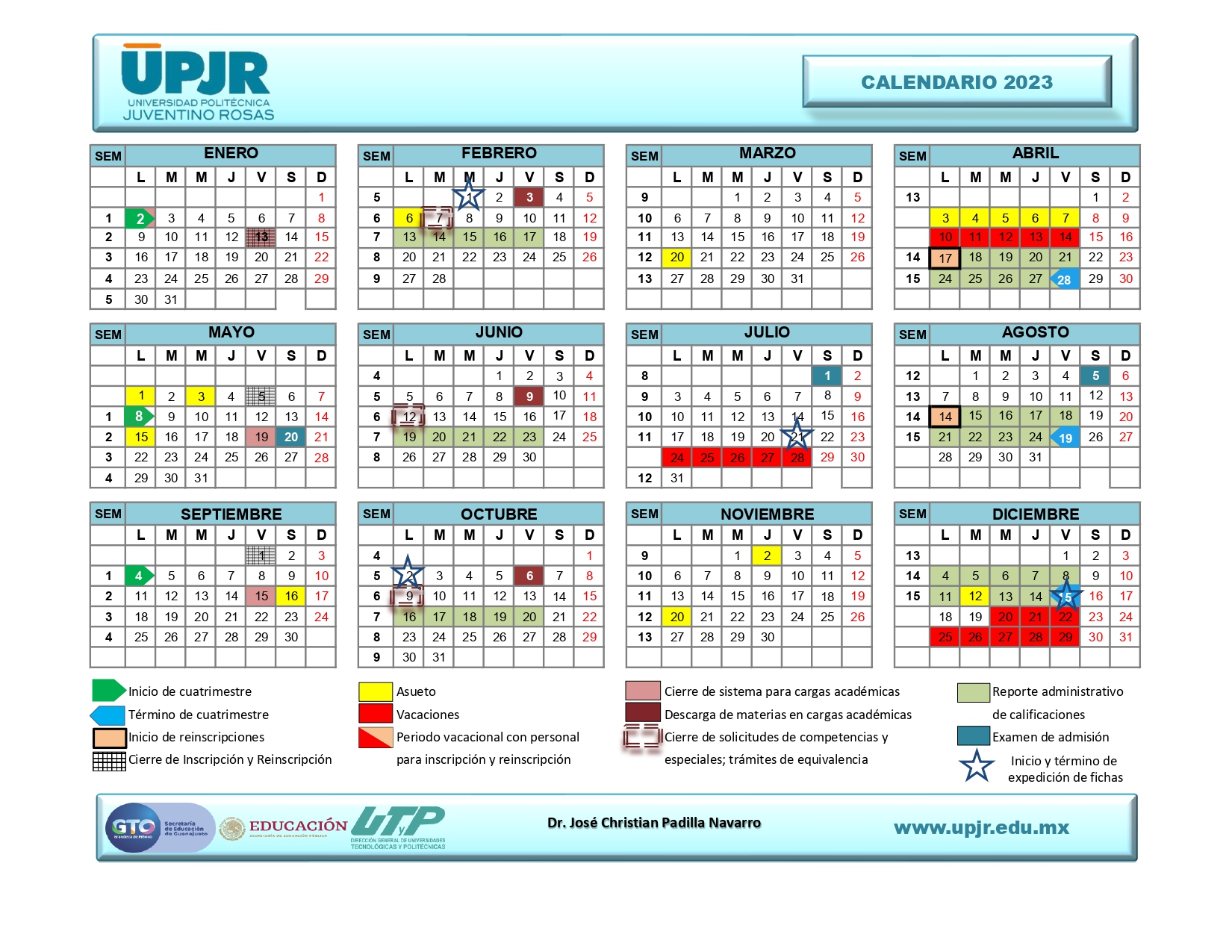 CALENDARIO 2023