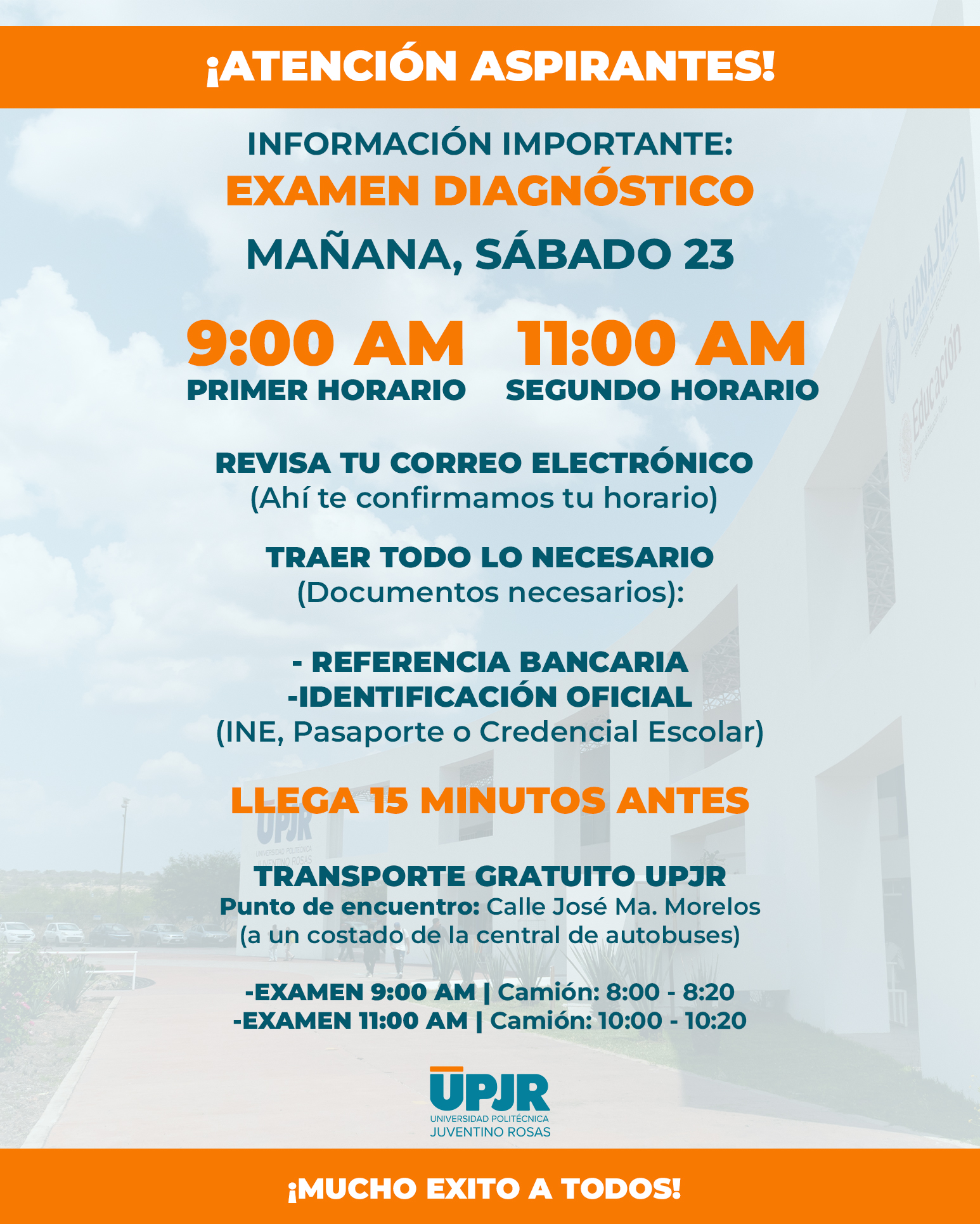 Examen diagnostico de la UPJR